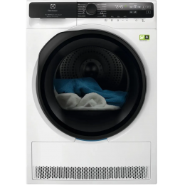 Сушильный барабан Electrolux EW9D587KCE, тепловой насос, 8 кг, 12 программ, глубина 63.8 см, белый.