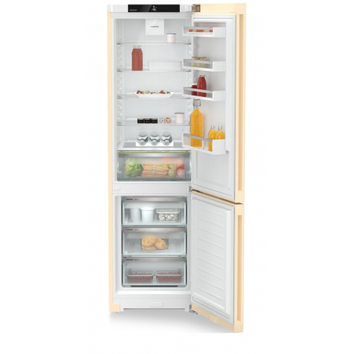 Холодильник LIEBHERR Pure с технологией EasyFresh, NoFrost, 3 контейнера, 201,5 см, A класс, бежевый цвет