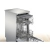 Отдельностоящая посудомоечная машина Bosch, 45 см, 10 комплектов, 10 программ, электронное управление, дисплей, отсрочка старта, уровень шума 46 дБ, энергоэффективность А+, цвет серебряный