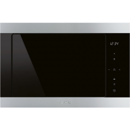 Встраиваемая микроволновая печь SMEG FMI325X, 60 см, 38 см, гриль, нержавеющая сталь.