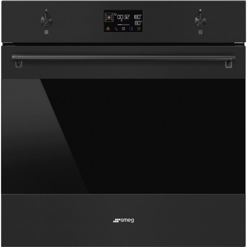 Духовой шкаф Smeg Classica 60 см, 68 л, 12 функций, пиролиз, пар, LCD-дисплей, таймер, Soft open/close