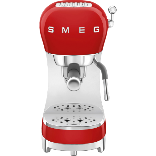 Ручная кофемашина Smeg в стиле 50-х, красная, с регулируемой температурой и давлением 15 бар