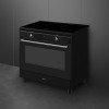 Варочный центр Smeg Classica Concerto 90х60 см - индукционная варочная поверхность и электрическая духовка с 4 зонами нагрева, 115 л, галогеновая подсветка, электромеханический контроль температуры.