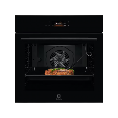 Встраиваемая электрическая духовка Electrolux SurroundCook 500 SteamBake, 72 л, 15 режимов, паровая очистка, термощуп и телескопические направляющие