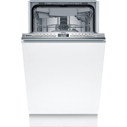 Посудомоечная машина Bosch SPV4HMX10E, 10 комплектов, 6 программ, 44.8x55x81.5 см, нержавеющая сталь, сушка с теплообменником, индикация на полу.