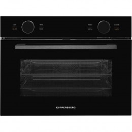 Встраиваемый духовой шкаф KUPPERSBERG KMW 612 Black, 50л, 12 режимов, СВЧ, гидролизная очистка