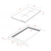 Варочная поверхность Kuppersberg 30 см - индукционная с Flexi-zone, 9 уровней мощности, бустером и таймером