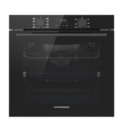 Духовой шкаф Kuppersberg HF 608 Black, 85 л, 8 режимов, сенсорный дисплей, телескопические направляющие