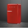 Холодильник SMEG 50-х годов, однокамерный, красный, 122 л, с морозильной камерой и стандартным компрессором