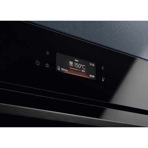 Встраиваемая электрическая духовка ELECTROLUX с конвекцией, паровым приготовлением и объемом 70 л – 22 режима, автопрограммы, паровая очистка и телескопические направляющие