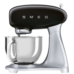 Планетарный миксер SMEG SMF04BLEU, 800 Вт, 4.8 л, 10 скоростей, черный