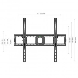 Кронштейн ONKRON UT4 Black 55-100, макс. VESA 800x600, наклон 0-15°, вес до 75 кг