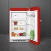 Холодильник SMEG 50-х годов, однокамерный, красный, 122 л, с морозильной камерой и стандартным компрессором