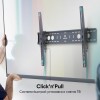 Кронштейн ONKRON для ТВ 60-110 (макс. 900*600) - наклон -10°/+5°, поворот 0°, черный, до 120 кг