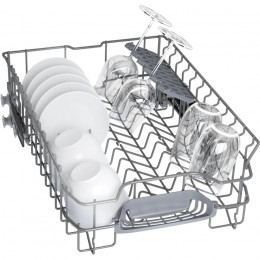 Посудомоечная машина Bosch SPV4HMX10E, 10 комплектов, 6 программ, 44.8x55x81.5 см, нержавеющая сталь, сушка с теплообменником, индикация на полу.