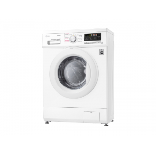 Стиральная машина LG/ Стиральная машина LG, отдельностоящая, ВхШхГ 850х600х360 мм, загрузка 4 кг, 1000 об/мин, LED дисплей, инверторный мотор с прямым приводом, пар, отсрочка старта, энергоэффективность А, цвет белый
