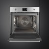 Встраиваемый духовой шкаф SMEG 60 см Classica – 12 функций, пиролиз, нержавеющая сталь, антиотпечатки