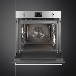 Электрический духовой шкаф Smeg SOP6302S2PX, 68 л, 12 режимов, конвекция, гриль, пиролиз.