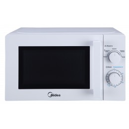 Микроволновая печь Midea mm720cy6-w, 20 л, белая, механическое управление, 5 уровней мощности, таймер.