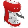 Ручная кофемашина Smeg в стиле 50-х, красная, с регулируемой температурой и давлением 15 бар