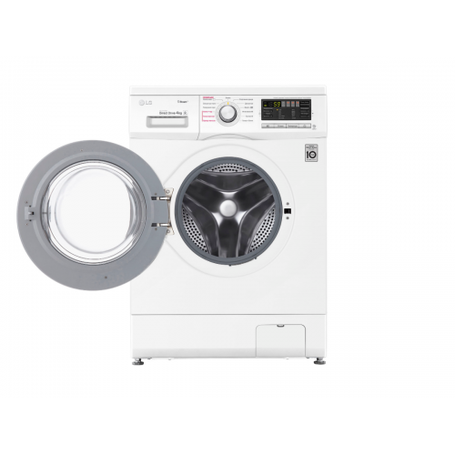 Стиральная машина LG/ Стиральная машина LG, отдельностоящая, ВхШхГ 850х600х360 мм, загрузка 4 кг, 1000 об/мин, LED дисплей, инверторный мотор с прямым приводом, пар, отсрочка старта, энергоэффективность А, цвет белый