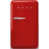 Холодильник SMEG 50-х годов, однокамерный, красный, 122 л, с морозильной камерой и стандартным компрессором