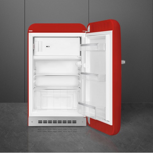 Холодильник SMEG 50-х годов, однокамерный, красный, 122 л, с морозильной камерой и стандартным компрессором