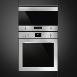 Встраиваемая микроволновая печь SMEG/ Classica, встраиваемая микроволновая печь, 60 см, высота 38 см, нержавеющая сталь с обработкой против отпечатков пальцев