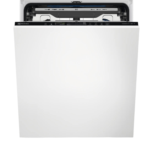 Встраиваемая посудомоечная машина ELECTROLUX 60 см - Comfort Lift, 14 комплектов, сенсорное управление, 8 программ, черная, сушка с открыванием дверцы, индикация на полу