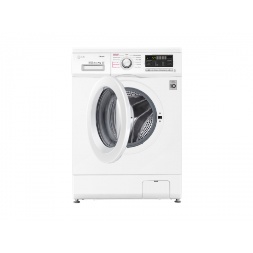 Стиральная машина LG/ Стиральная машина LG, отдельностоящая, ВхШхГ 850х600х360 мм, загрузка 4 кг, 1000 об/мин, LED дисплей, инверторный мотор с прямым приводом, пар, отсрочка старта, энергоэффективность А, цвет белый