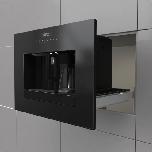 Встраиваемая кофемашина Gorenje с давлением 15 бар, кофемолкой и капучинатором – 1350 Вт, автоматическое приготовление эспрессо и очистка от накипи