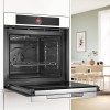 Встраиваемый духовой шкаф Bosch с 14 режимами нагрева, TFT дисплеем, 71 л и пиролитической очисткой - белый цвет