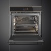 H1: Встраиваемый духовой шкаф SMEG с пиролизом, 10 функций, 60 см, черное стекло Eclipse, медный профиль