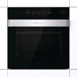 Духовой шкаф GORENJE BSA6737ORAB, 11 режимов, черный, 59.5x59.5x56.4 см, паровая очистка, телескопические направляющие.