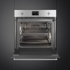 Встраиваемый духовой шкаф SMEG 60 см Classica – 12 функций, пиролиз, нержавеющая сталь, антиотпечатки