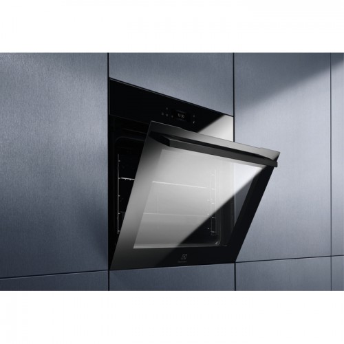 Встраиваемая электрическая духовка ELECTROLUX с пиролизом и сенсорным управлением - Духовой шкаф AssistedCooking в нержавеющей стали
