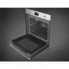 Встраиваемый духовой шкаф SMEG 60 см Classica – 12 функций, пиролиз, нержавеющая сталь, антиотпечатки