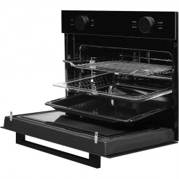 Встраиваемый духовой шкаф KUPPERSBERG KMW 612 Black, 50л, 12 режимов, СВЧ, гидролизная очистка