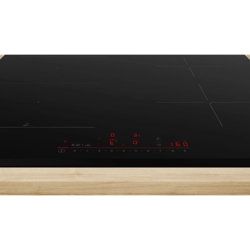 Индукционная варочная поверхность Serie 6, 60 см, черная стеклокерамика, 4 конфорки с CombiZone и управлением TouchSelect