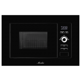 Встраиваемая микроволновая печь MONSHER MMH 201 B, 20 л, 800-1250 Вт, гриль 1000 Вт, 5 уровней мощности, механическое управление, 8 программ.