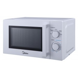 Микроволновая печь Midea mm720cy6-w, 20 л, белая, механическое управление, 5 уровней мощности, таймер.
