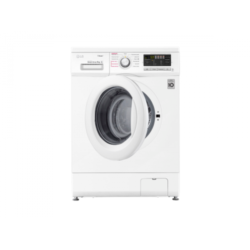 Стиральная машина LG/ Стиральная машина LG, отдельностоящая, ВхШхГ 850х600х360 мм, загрузка 4 кг, 1000 об/мин, LED дисплей, инверторный мотор с прямым приводом, пар, отсрочка старта, энергоэффективность А, цвет белый