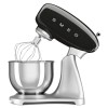 Планетарный миксер SMEG 800 Вт, 4.8 л, 10 скоростей, черный - стиль 50-х годов