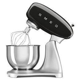 Планетарный миксер SMEG SMF04BLEU, 800 Вт, 4.8 л, 10 скоростей, черный