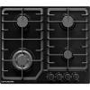 Варочная поверхность Kuppersberg/ KITCHEN RETAIL / Варочная поверхность Kuppersberg, газ, High-Tech, 58 см, автоматический электроподжиг, газ-контроль, форсунки под сжиженый газ, SABAF конфорки, чугунные решетки, цвет черный, цвет фурнитуры черный
