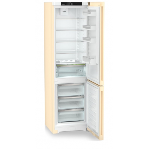 Холодильник LIEBHERR Pure с технологией EasyFresh, NoFrost, 3 контейнера, 201,5 см, A класс, бежевый цвет