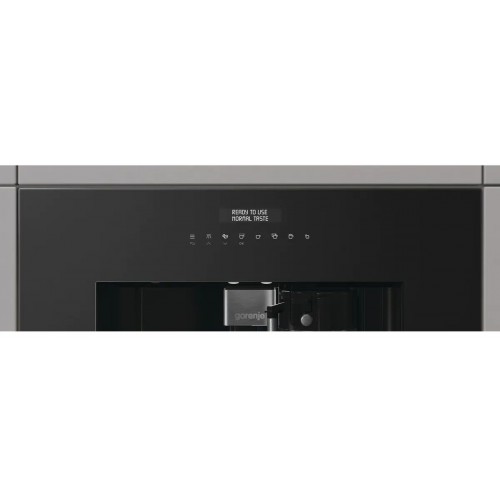 Встраиваемая кофемашина Gorenje с давлением 15 бар, кофемолкой и капучинатором – 1350 Вт, автоматическое приготовление эспрессо и очистка от накипи