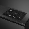 Газовая варочная поверхность Smeg 72 см Classica с чёрным стеклом и прямым краем