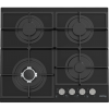 Встраиваемая газовая варочная панель Korting 60 см с 4 конфорками и WOK 3,8 кВт из закаленного стекла