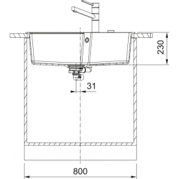 Мойка Franke 114.0741.506/ Best, Мойка Franke UBG 610-72 3,5" грифельный-серый